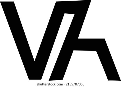 Letter V and K with black logo