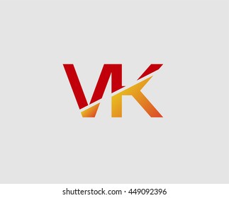 Letter V and K logo
