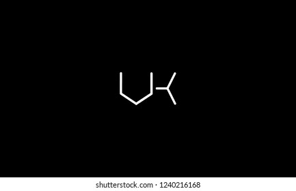 LETTER V AND K LOGO WITH NEGATIVE SPACE EFFECT FOR LOGO DESIGN OR ILLUSTRATION USE