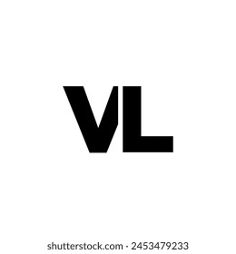 Letter V and L, VL logo design template. Minimal monogram initial based logotype.