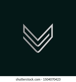 Letter V Line Creative Business Logo