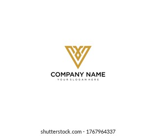 Letter V line logo design. Linear creative minimal monochrome monogram symbol. Universal elegant vector sign design. Premium business logotype. Graphic alphabet symbol for corporate business identity