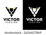 Letter V Lion Beast Victor Logo, beast logo, lion face logo, victory logo design, cool gaming lion eye with angry face looks enemy victor for fighting crazy Vector Icon Symbol Silhouette Illustrations