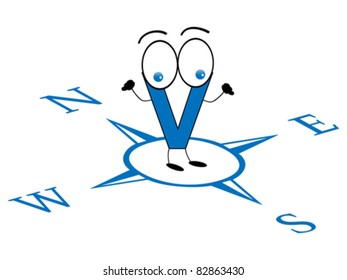 letter v location