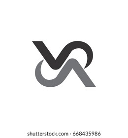 letter v and a logo
