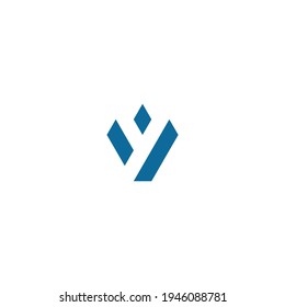plantilla de concepto abstracto del logotipo de letra V