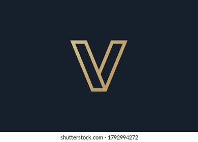 letter V logo . abstract letter v logo design . clean and modern style . vector illustration