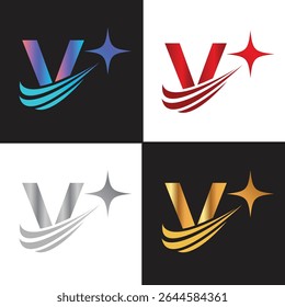 Letra V logo, V logo, AI logo set, design moderno e mínimo, inspirado na tecnologia, ícones coloridos e símbolos, adequado para inteligência artificial, inovação, marca, start-ups e identidade digital.