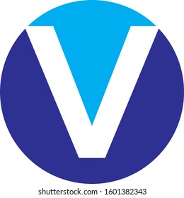 Letter V logo. Alphabet logo design vector