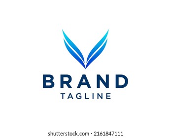 Letter V logo Arrow Logo Flat Vector Design. for Business and Branding Logos.

