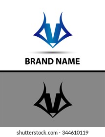 Letter V logo. Business logo vector illustration
