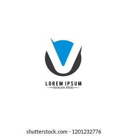 
Letter V Logo. C Letter Design Vector