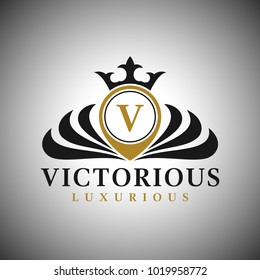 Letter V Logo - Classic Luxurious Style Logo Template