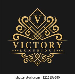 Letter V Logo - Classic Luxurious Style Logo Template