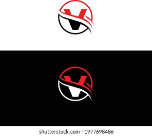 Letter V Logo concept Creative Design.