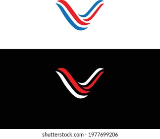 Letter V Logo concept Creative Design.