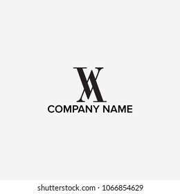 letter A and V logo design