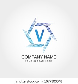Letter V Logo Design