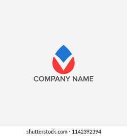 Letter V logo design