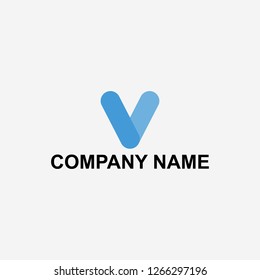 Letter V logo design