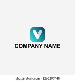 Letter V logo design