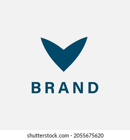 Letter V logo design can be used for any company