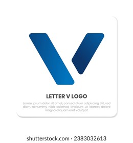 letter V logo design for company initials