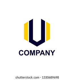 letter v logo design concept
