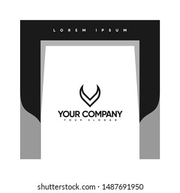 Letter V Logo Design Concept