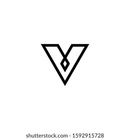 Letter V logo design concept.