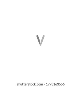 Letter V logo design concept illustration