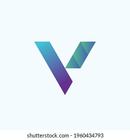 Letter V Logo design concept illustration