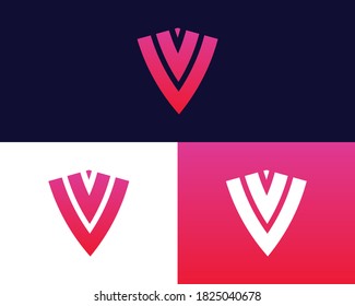 Letter V V logo design. creative minimal monochrome monogram symbol. Universal elegant vector emblem. Premium business logotype. Graphic alphabet symbol for corporate identity