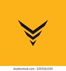 Letter V logo design element vector with modern concept