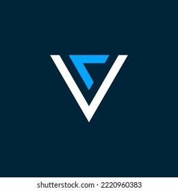 plantilla de ilustración vectorial de diseño de logotipo de letra v