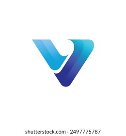 Vektor-Vorlage für Symbol-Design des Letter V-Logos