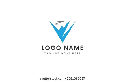 Letter v logo design icon