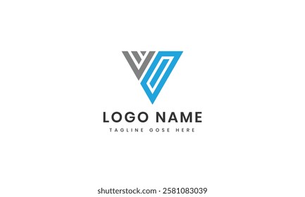 Letter v logo design icon