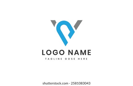 Letter v logo design icon