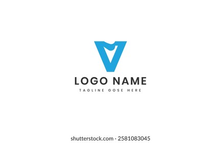 Letter v logo design icon