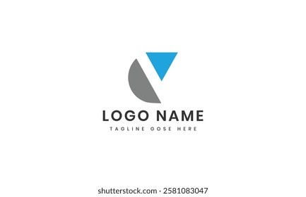 Letter v logo design icon