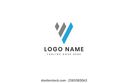 Letter v logo design icon