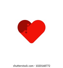 Letter V Logo Design. Letter Love Alphabet. Valentines Template