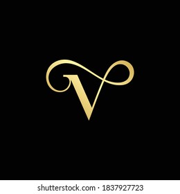 letter V logo design
letter V luxurious