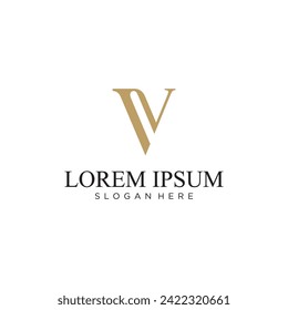  Letter V logo Design Letter V Luxurious
