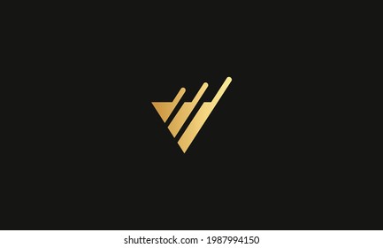 letter v logo design or v shape logo design