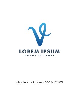 Letter V logo design template vector illustration