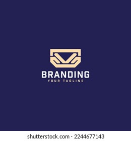 Letter V Logo Design Template