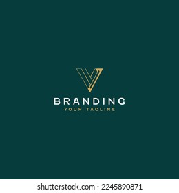 Letter V Logo Design Template