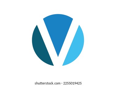Logo-Designvorlage Letter V, Vektorgrafik
